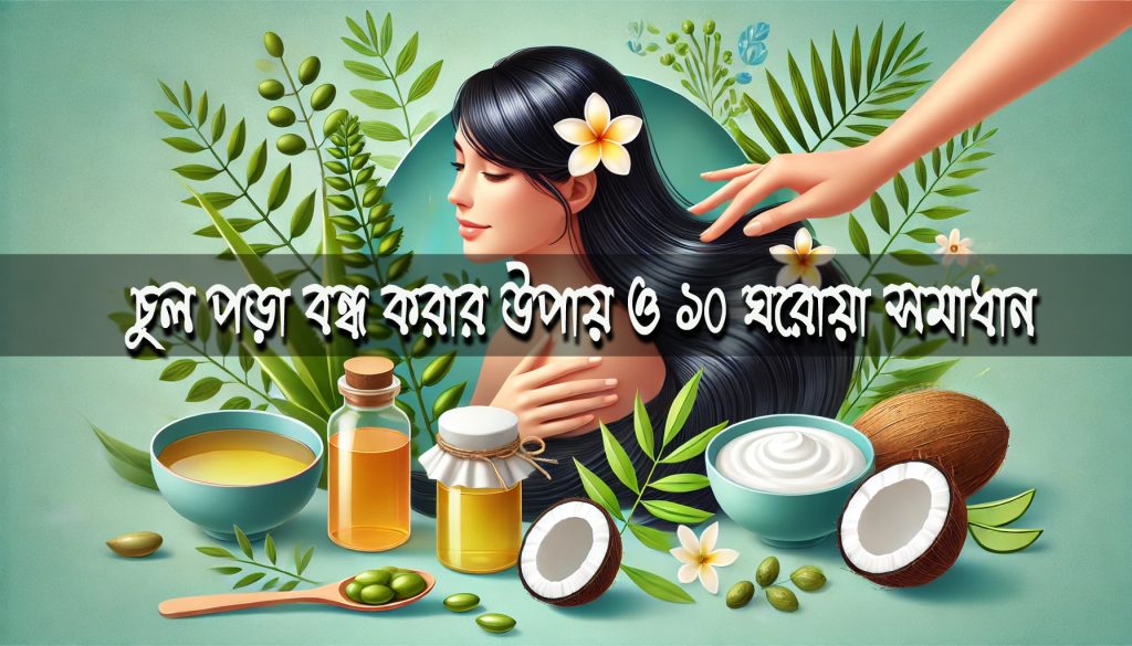 চুল পড়া বন্ধ করার উপায় – 10 টি কার্যকর টিপস ও ঘরোয়া সমাধান