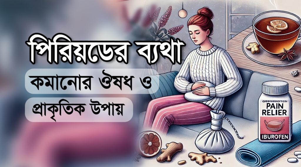 পিরিয়ডের ব্যথা কমানোর উপায় এবং ঔষধের নাম ও 5টি ঘরোয়া উপায়